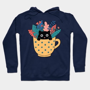 Cat plants and coffee Hoodie